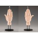 Takahiro Kagami Artist Support Item Hand PVC 1/1 Model/L Pale Orange 21 cm