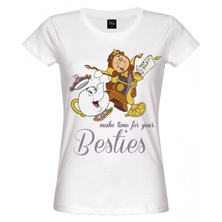 Camiseta Disney La Bella y la Bestia Besties