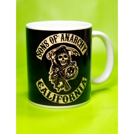 Taza Sons of Anarchy reaper logo