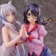Nekomonogatari Monogatari Series Estatuas PVC Tsubasa Hanekawa Set (re-run) 19 cm