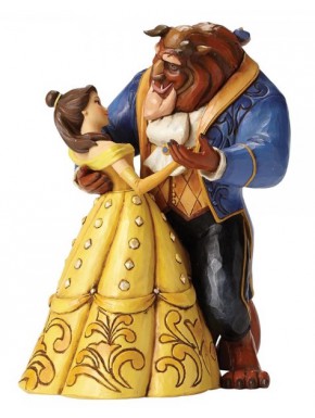 Figura Disney Bella La Bella y la Bestia Jim Shore Dancing Couple 25th Anniversary