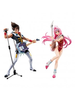 Macross 7 Estatua Gals PVC Fire Bomber Live Stage 23 cm