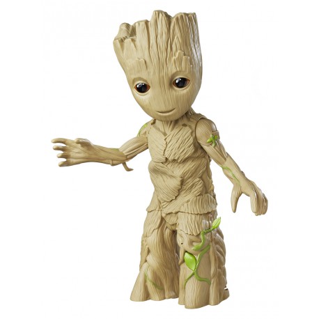 Figura Groot interactiva con luz y sonido