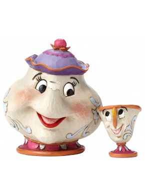 Figura Disney Mrs Potts e Chip de Jim Shore