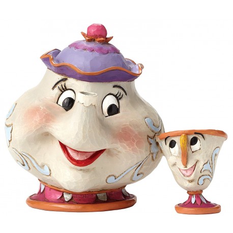 Figure Disney Mrs Potts and Chip Beauty and The Beast Jim Shore