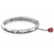 Pulsera Brazalete oro blanco La Bella y la Bestia classic