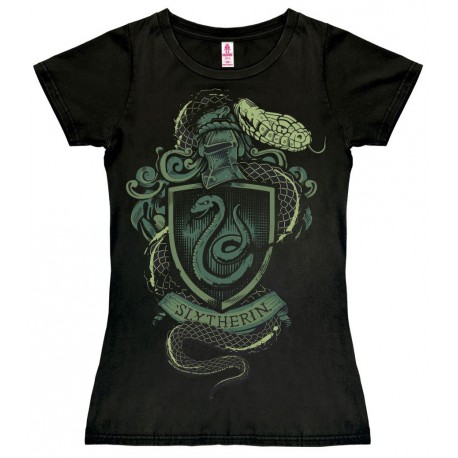 Camiseta Chica Harry Potter Slytherin