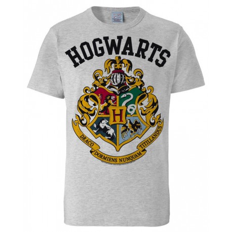 T-shirt grigio Harry Potter Hogwarts Cresta