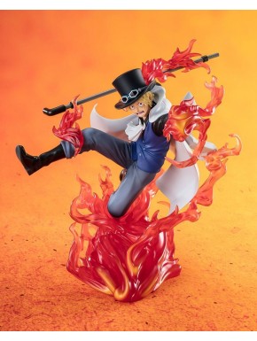 One Piece Figuarts ZERO Extra Battle Estatua PVC Sabo Fire Fist Rook Check 19 cm