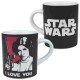 Set 2 mini mugs Star Wars I love you I know