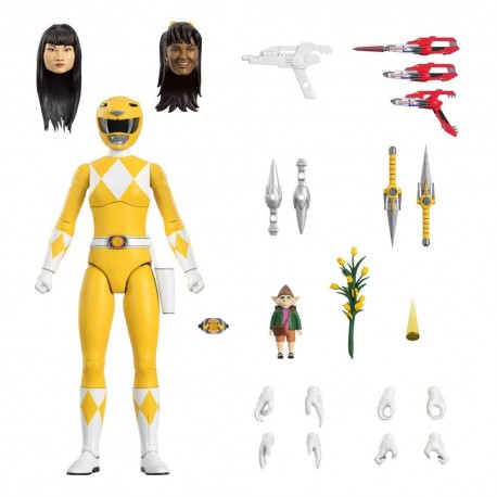 Mighty Morphin Power Rangers Galácticos Figura Ultimates Yellow Ranger 18 cm