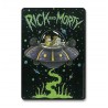 Rick & Morty Placa de Chapa Spaceship 15 x 21 cm