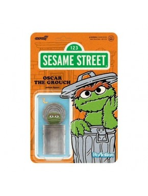 Sesame Street Figura ReAction Wave 02 Oscar the Grouch 10 cm