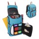 Mochila de cartas comerciais da série Enhance TCG Edição de Designer Azul Tamanho normal