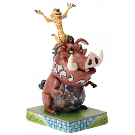 Figura Disney Timon y Pumba El Rey León Jim Shore Hakuna Matata