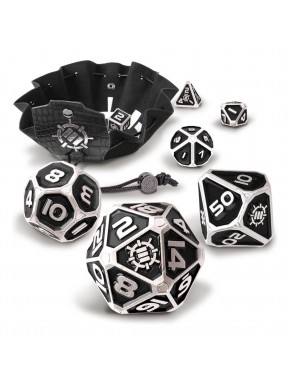 Enhance Tabletop Series Metal RPG Juego de cubos Black (7)