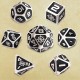 Enhance Tabletop Series Metal RPG Juego de cubos Black (7)