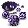 Enhance Tabletop Series: Conjunto de dados de metal roxo para RPG (7 peças)