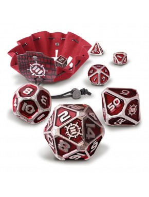 Enhance Tabletop Series Metal RPG Juego de cubos Red (7)