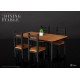 Diorama Props Series Accesorios para figuras Dining Table Set