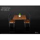 Diorama Props Series Accesorios para figuras Dining Table Set