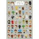 Poster Personajes Star Wars 8 bits