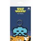 Llavero caucho Space Invaders blue