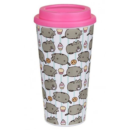 Caneca de viagem com design de Pusheen