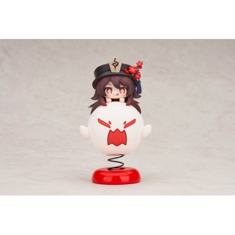 Genshin Impact Estatua PVC Hu Tao Chibi Chara Yurayura Stand Ver. (re-run) 10 cm