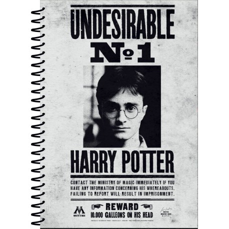 Libreta Harry Potter Indeseable