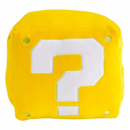 Super Mario Peluche Mocchi-Mocchi Mega Signo de interrogación - Bloque 22 cm