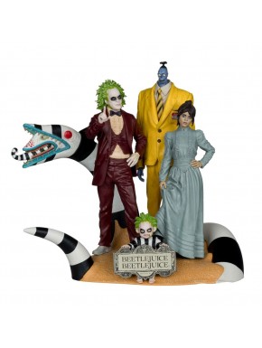 Beetlejuice Beetlejuice Pack de 4 Estatuas Movie Maniacs 15 cm