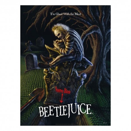 Beetlejuice Litografia The Ghost With the Most 41 x 61 cm - sin marco