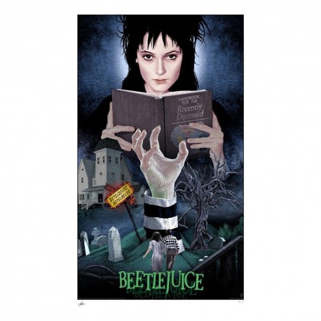 Beetlejuice Litografia Beetlejuice, Beetlejuice, Beetlejuice! 41 x 61 cm - sin marco