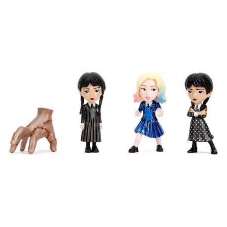 Wednesday Pack de 4 Figuras Nano Metalfigs Diecast Wave 1 4 cm