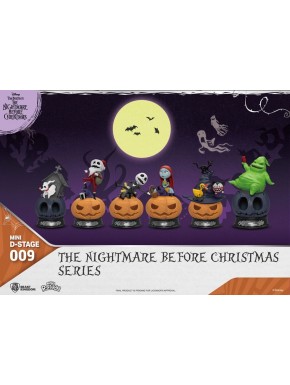 The Nightmare Before Christmas Pack de 6 Figuras Mini Diorama Stage The Nightmare Before Christmas Series 10 cm