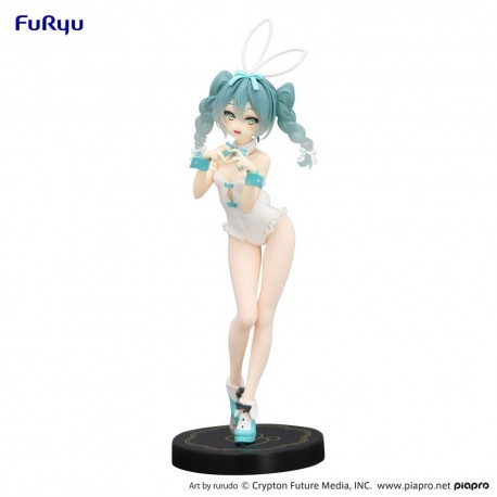 Hatsune Miku Estatua PVC BiCute Miku Rurudo White Color Ver. 27 cm