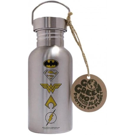 Botella De Acero Logos Héroes Dc Comics