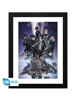 Attack On Titan Poster Enmarcado S4 Key Art 2 30X40Cm