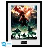 Attack On Titan 30x40cm Affiche d'art encadrée