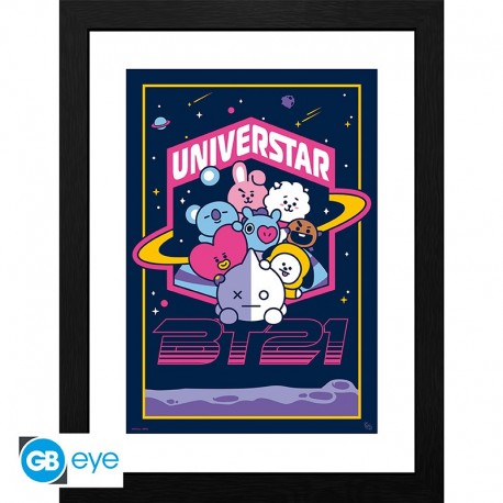 Bt21 Poster Enmarcado Universtar 30Cm