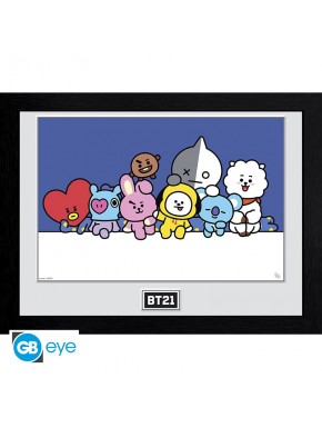 Bt21 Poster Enmarcado Groupe 30X40Cm
