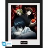 Death Note Poster Enmarcado Light, L And Misa 30X40Cm
