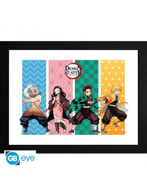 Demon Slayer Poster Enmarcado Group 30X40Cm