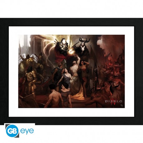 Diablo Poster Enmarcado Diablo Iv Nephalems 30X40Cm