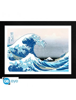 Hokusai Poster Enmarcado Great Wave 30X40Cm