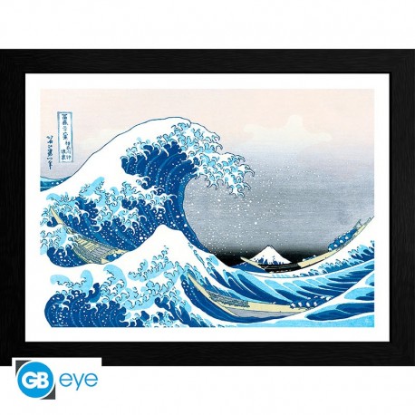 Hokusai Poster Enmarcado Great Wave 30X40Cm