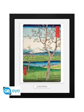 Hiroshige Poster Enmarcado The Outskirts Of Koshigay 30X40Cm
