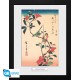Hiroshige Poster Enmarcado Japanese White Ye And Ti (12X16)