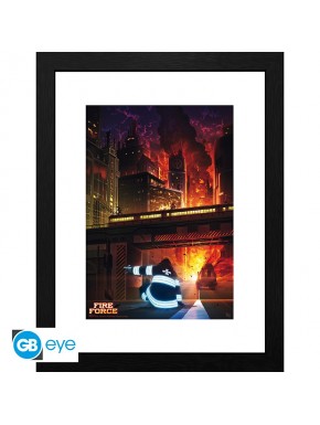 Fire Force Poster Enmarcado Spontaneous Human Combustion 30X40Cm